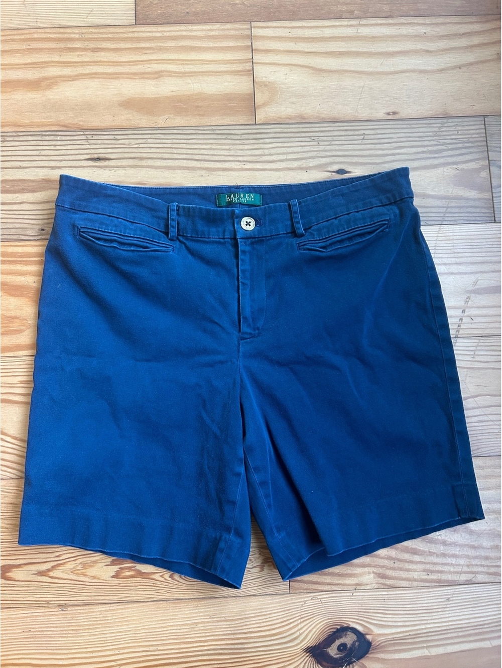 Lauren Ralph Lauren Navy Bermuda Shorts Women’s Size 12 Petite